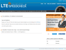Tablet Screenshot of lte-speedcheck.net